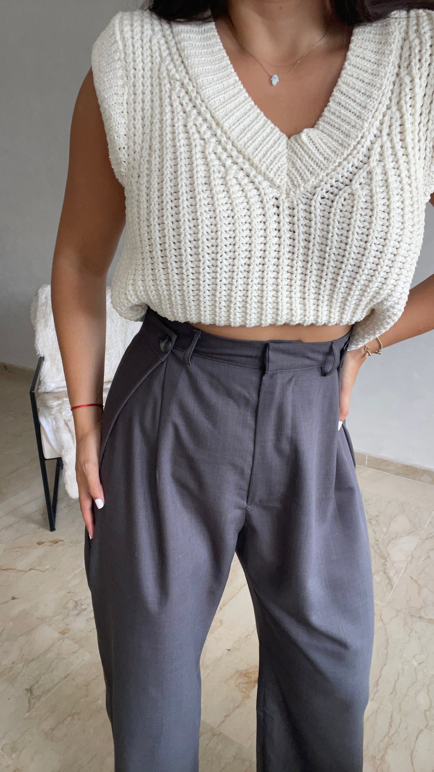 Pantalon ajustable - Gris souris
