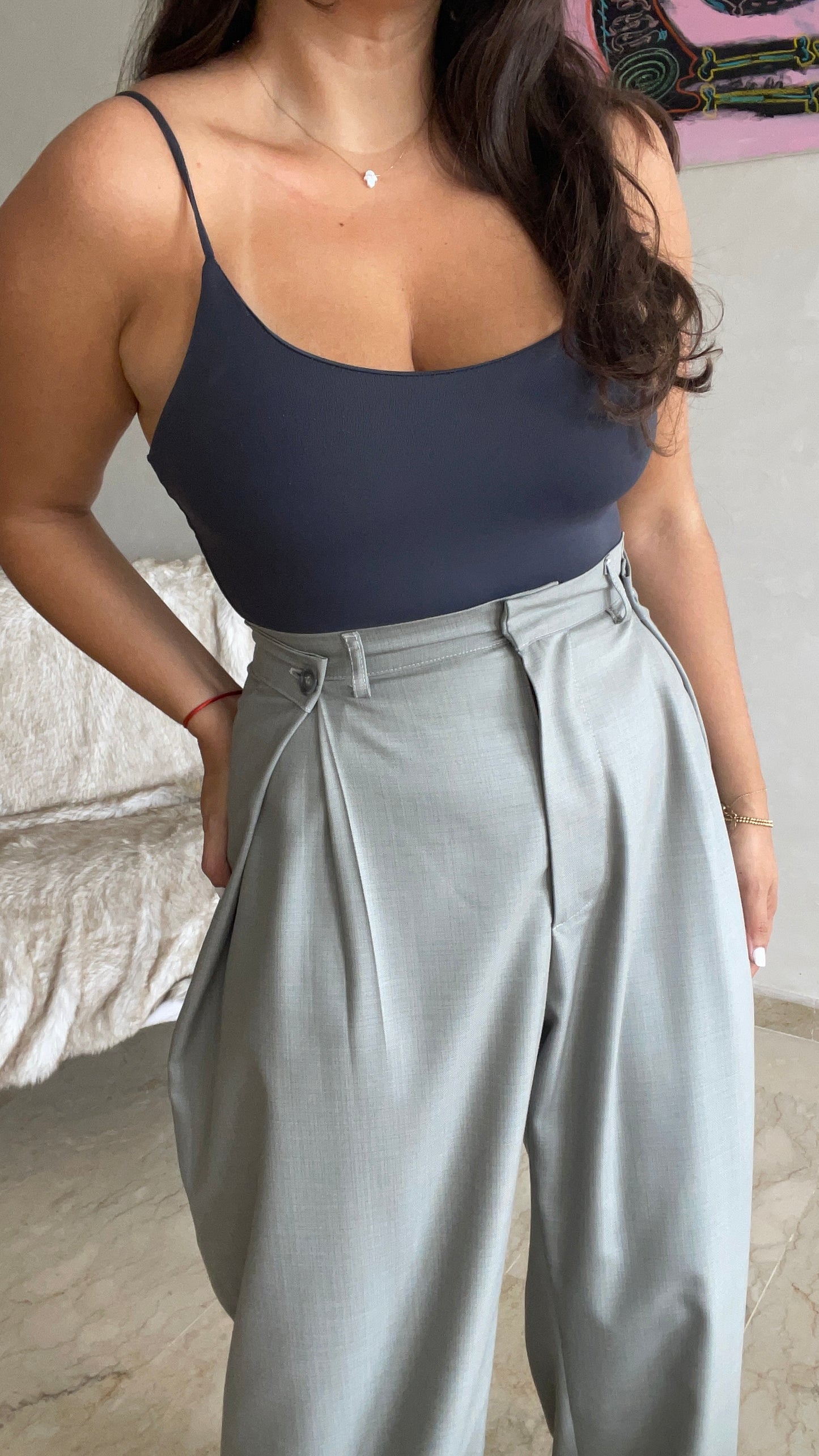 Pantalon ajustable - Gris