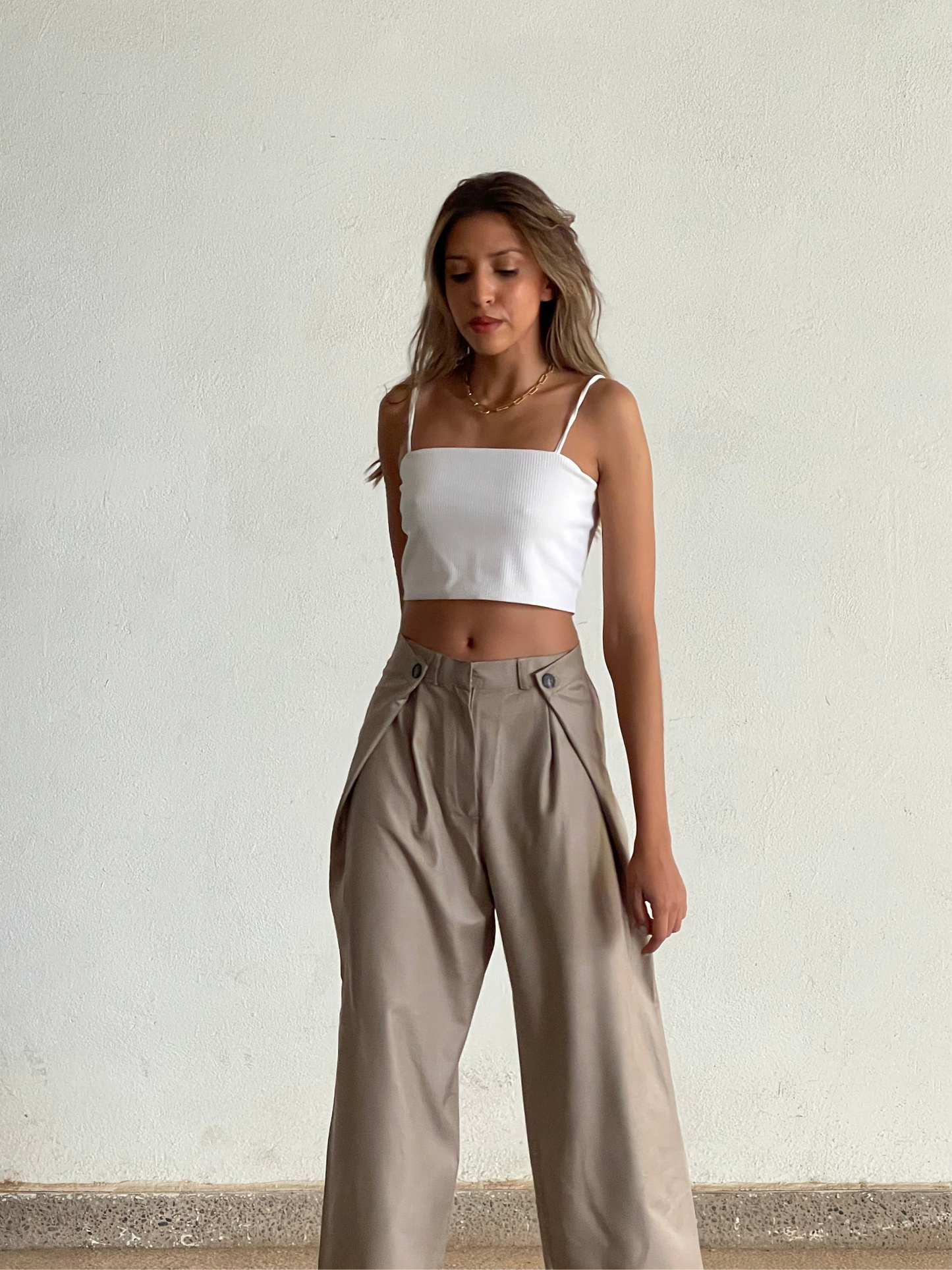 Pantalon ajustable - Beige