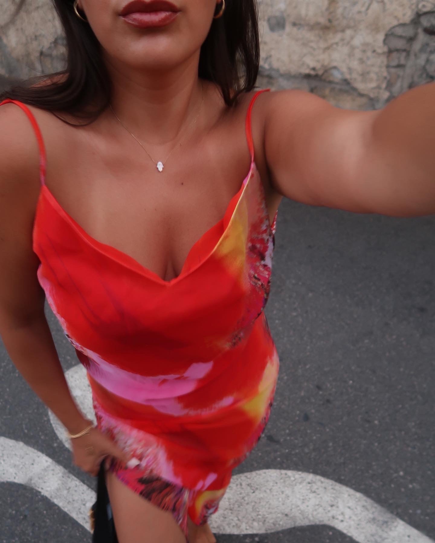 Robe longue imprimée - CECILIA