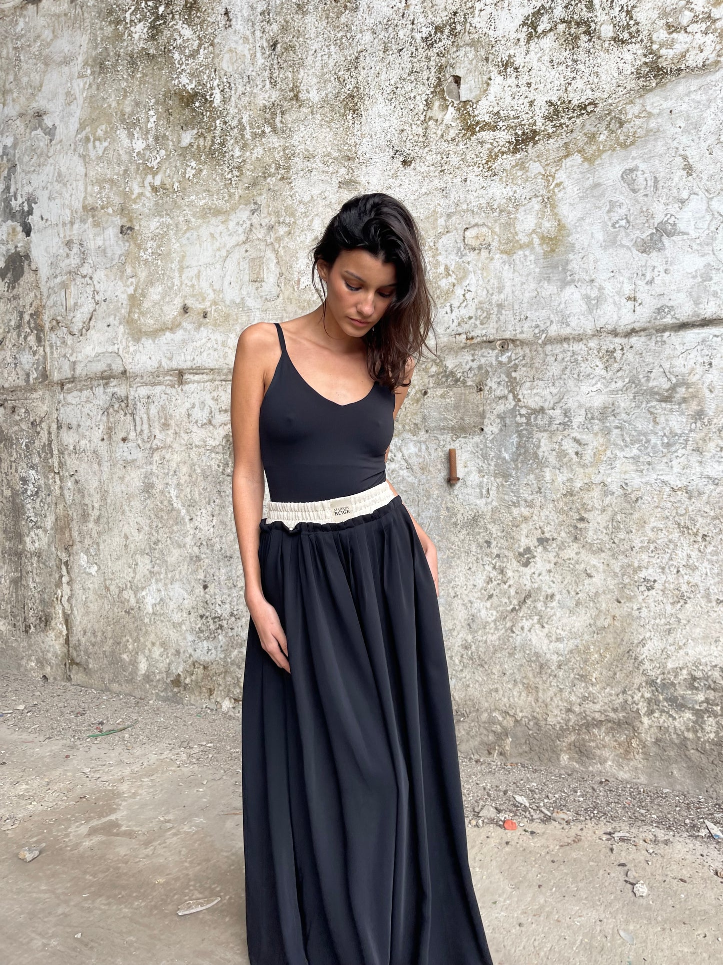 JUPE LONGUE PLISSÉE - "MONASTERA"