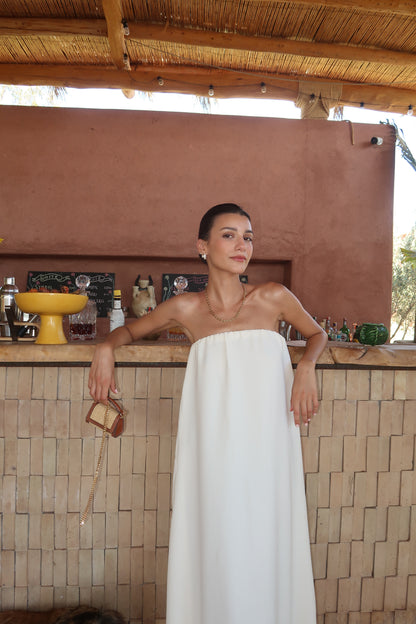 Robe bustier blanche - COLOMBE