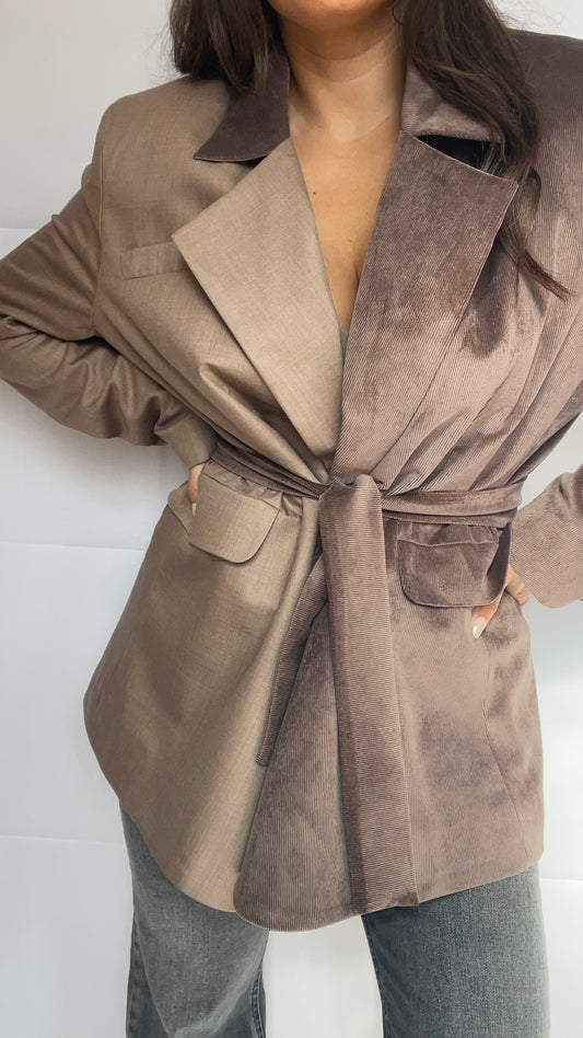 BLAZER OVERSIZE BI MATIÈRE - « EVEN HOTTER COCO »