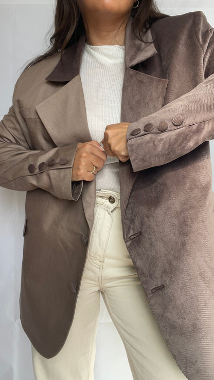 BLAZER OVERSIZE BI MATIÈRE - « EVEN HOTTER COCO »