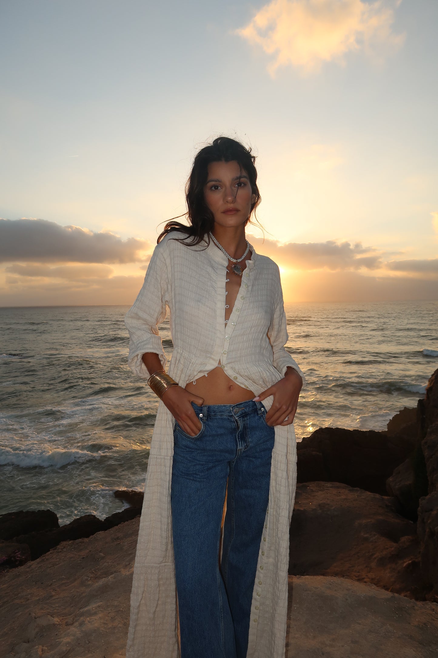 Robe en gaze de coton - LOUISE