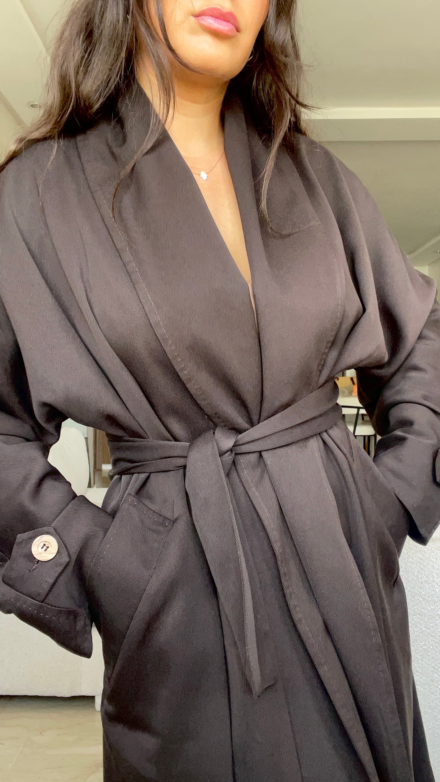 VESTE - TRENCH MARRON - "ALEX"