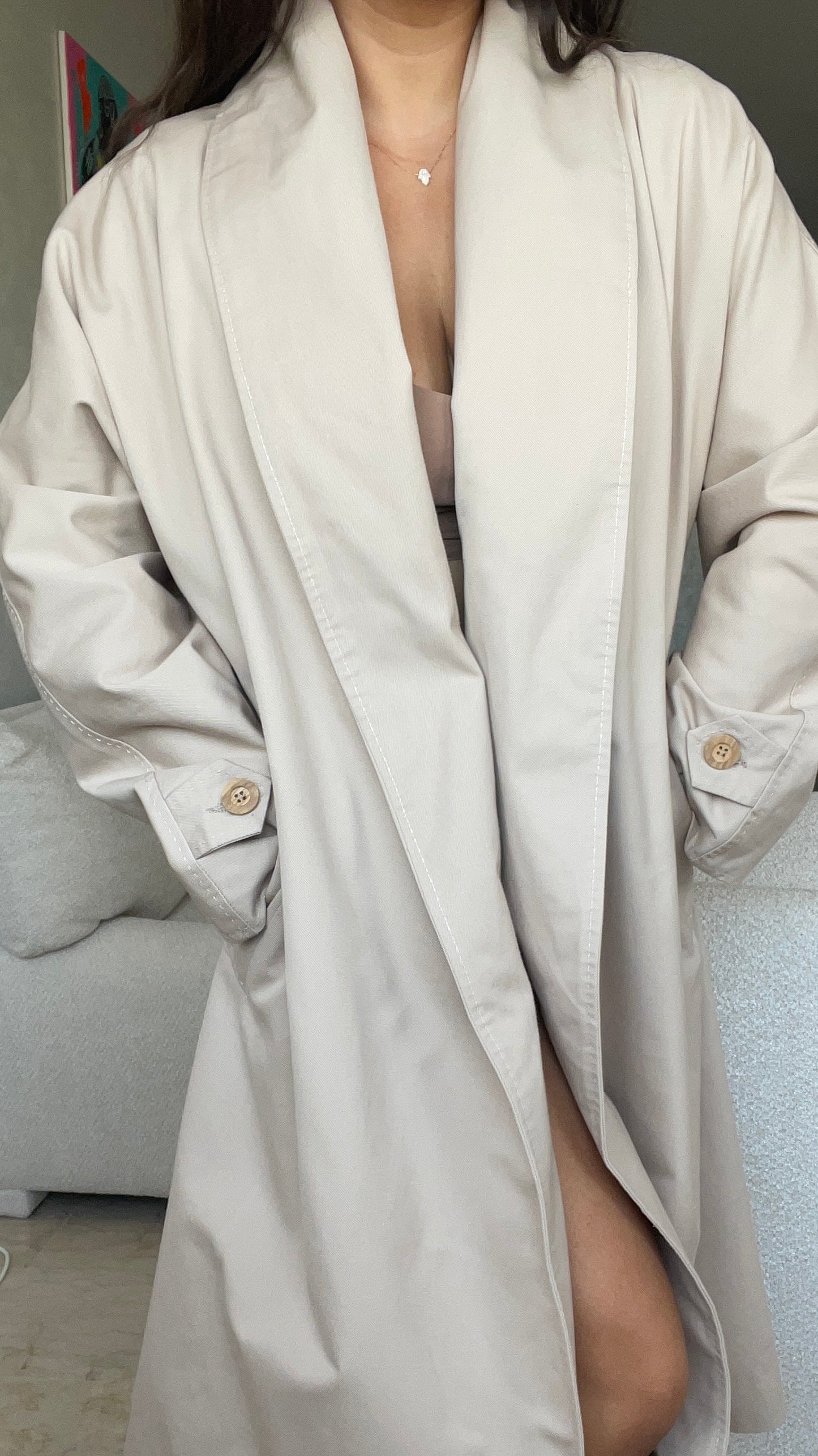 VESTE - TRENCH BEIGE - "LUTECIA"