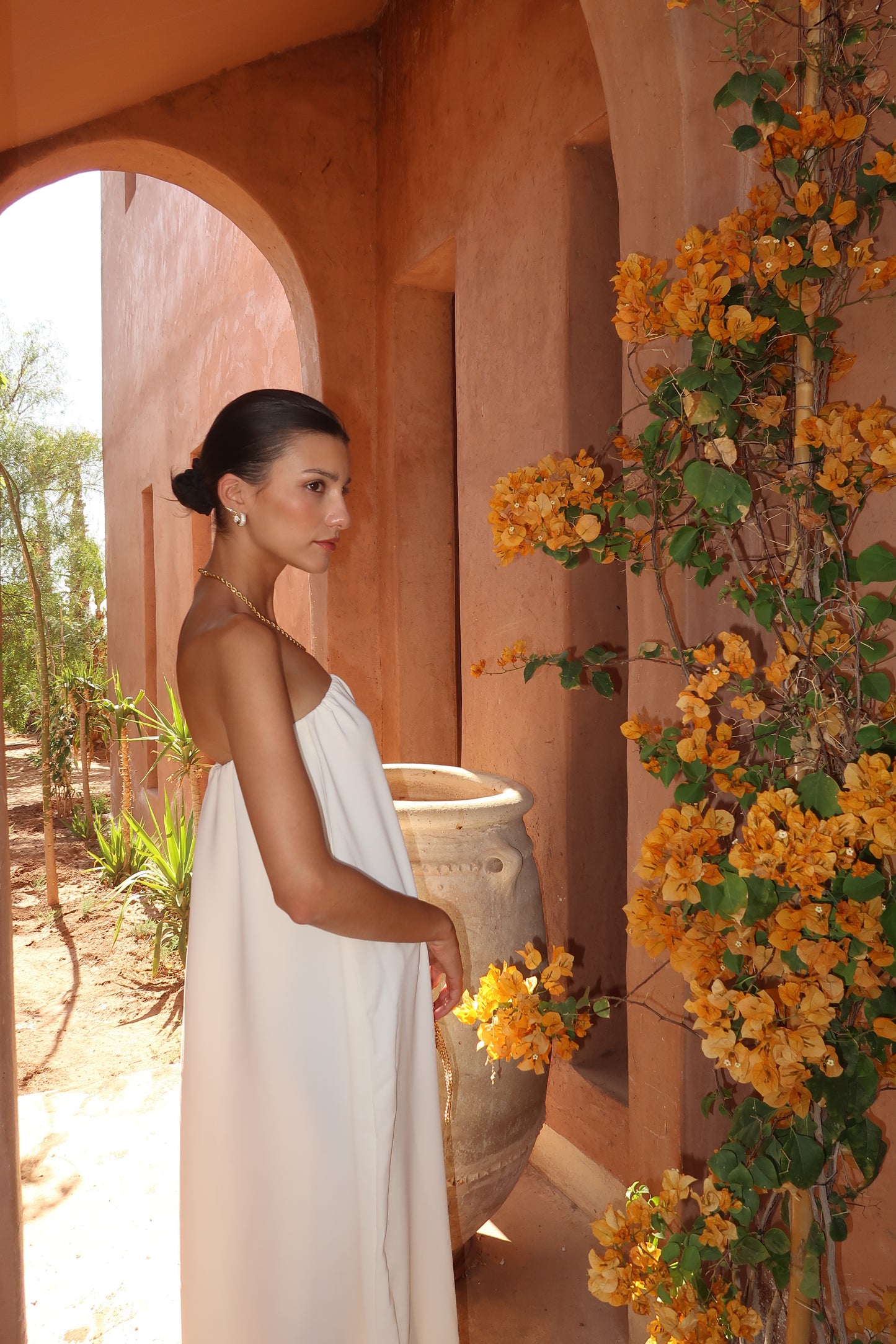 Robe bustier blanche - COLOMBE