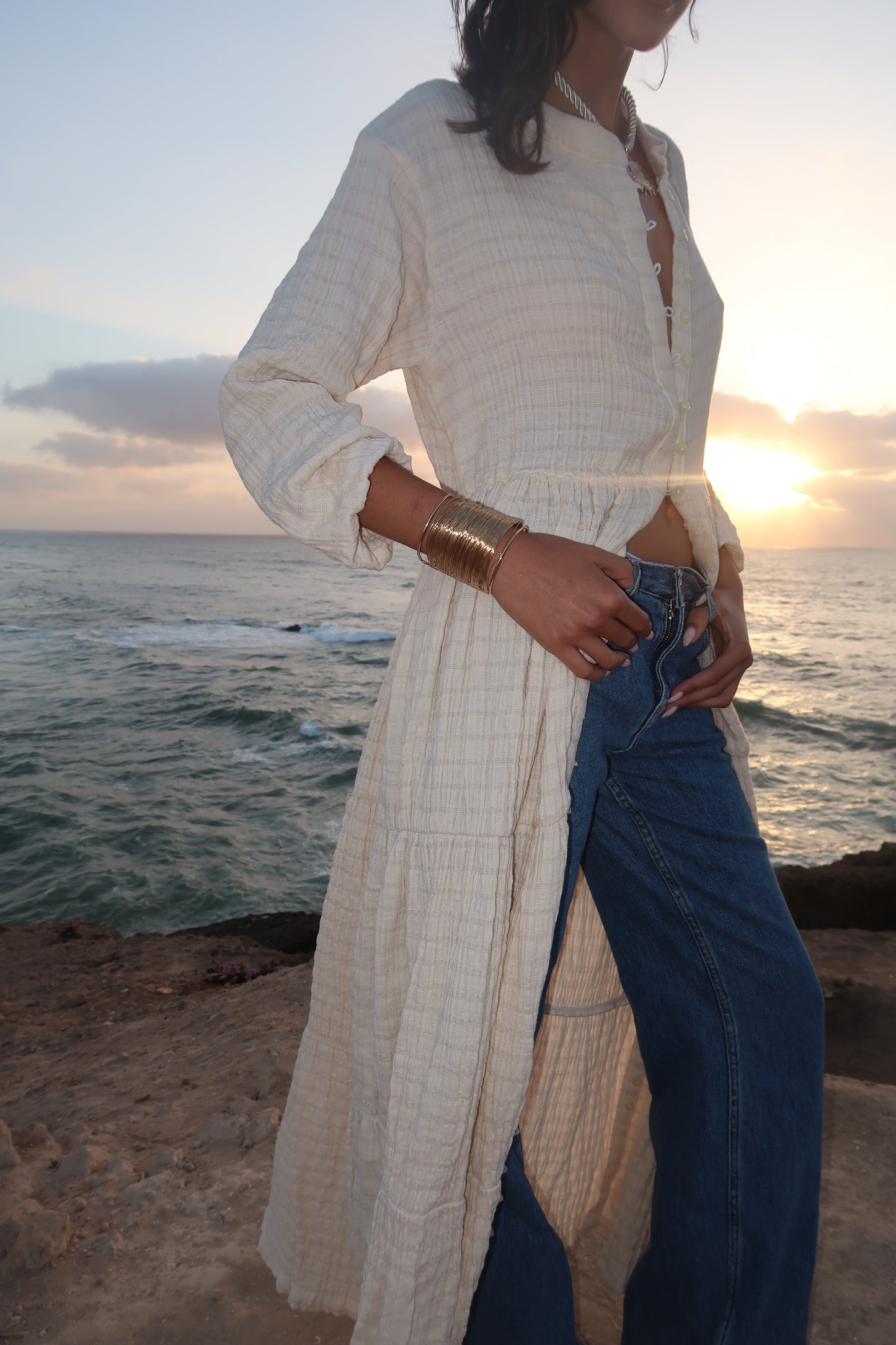 Robe en gaze de coton - LOUISE