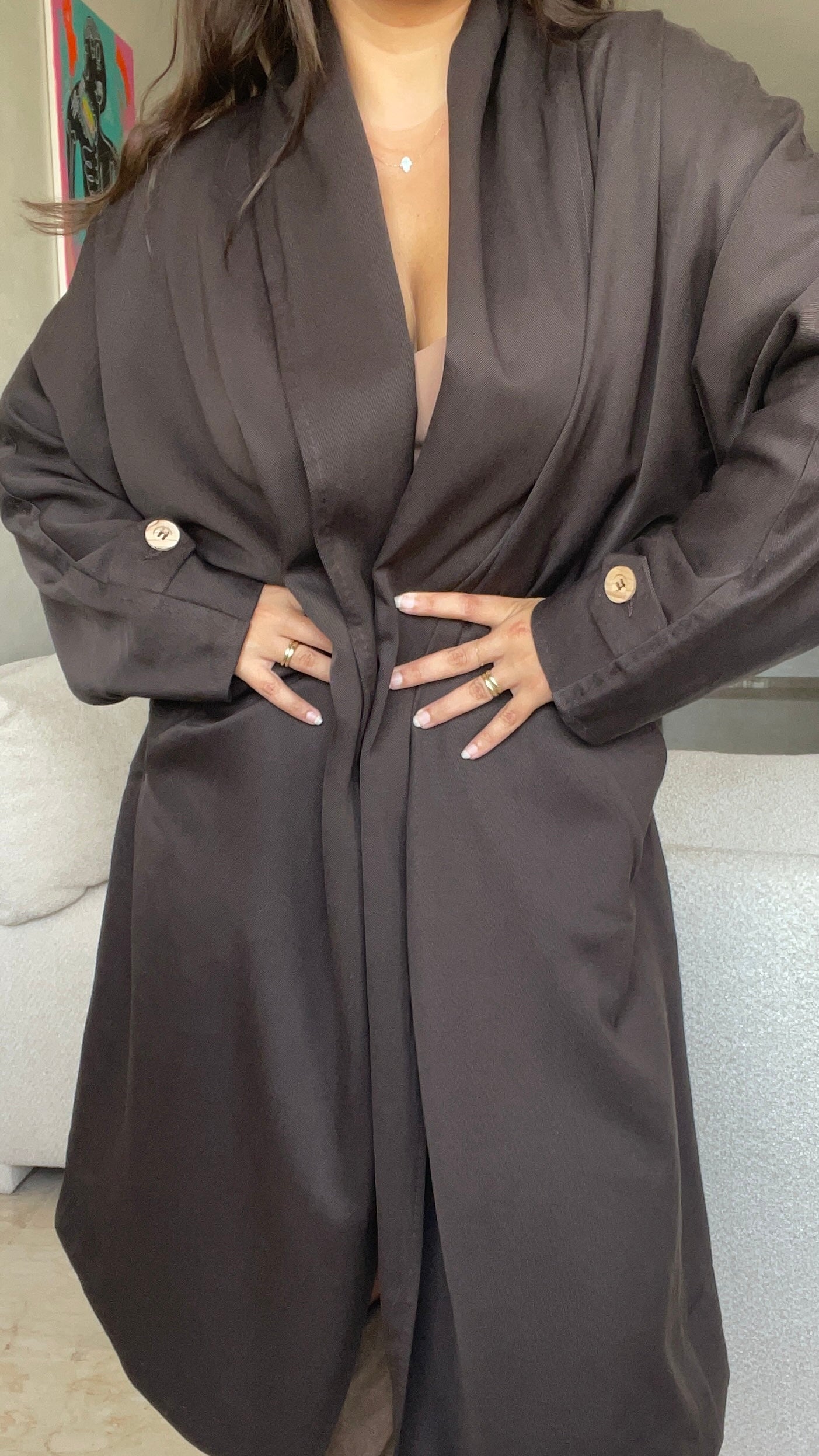 VESTE - TRENCH MARRON - "ALEX"