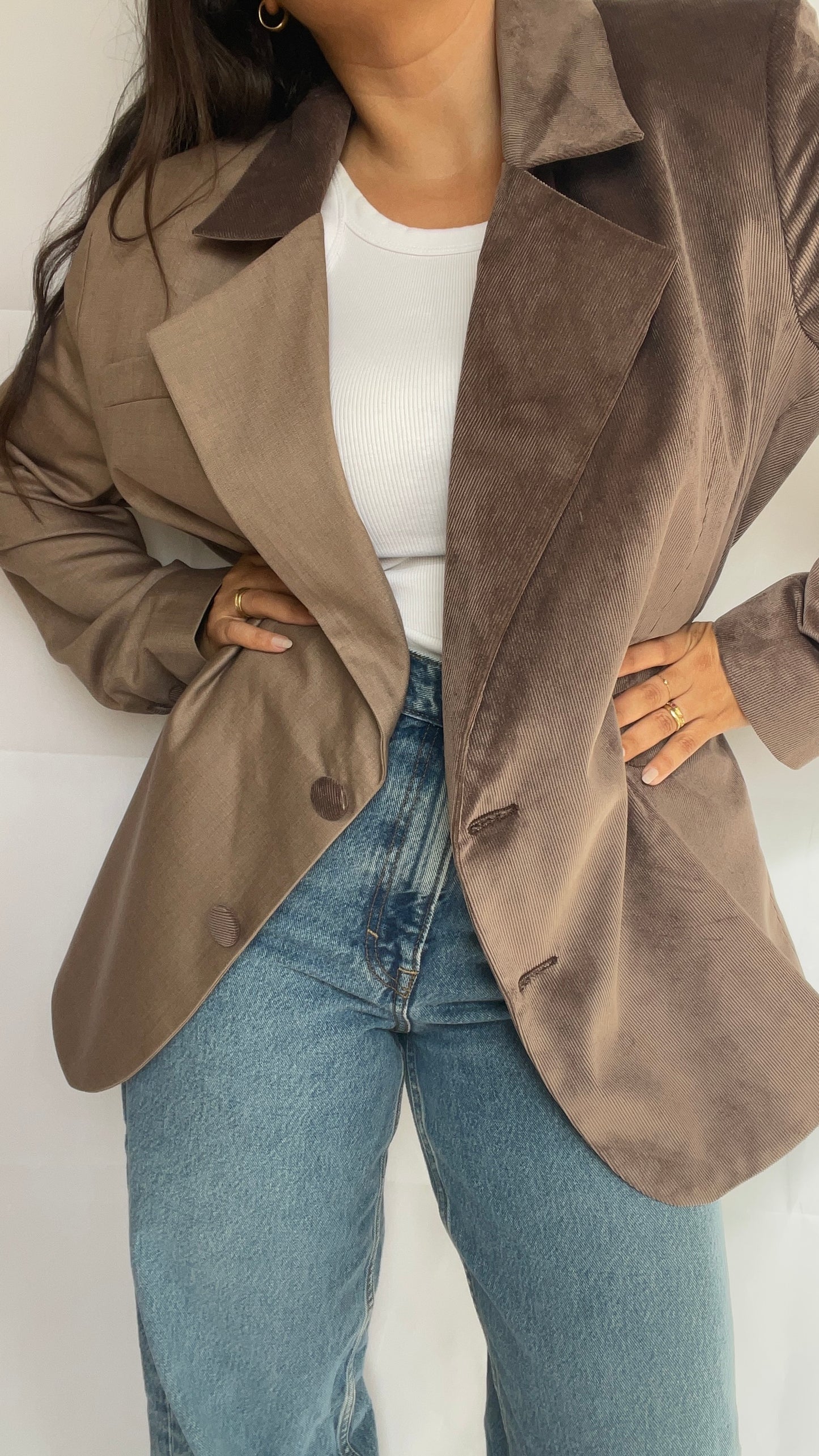 BLAZER OVERSIZE BI MATIÈRE - « EVEN HOTTER COCO »