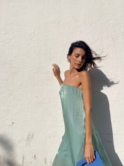 Robe bustier en soie - BRANZINA