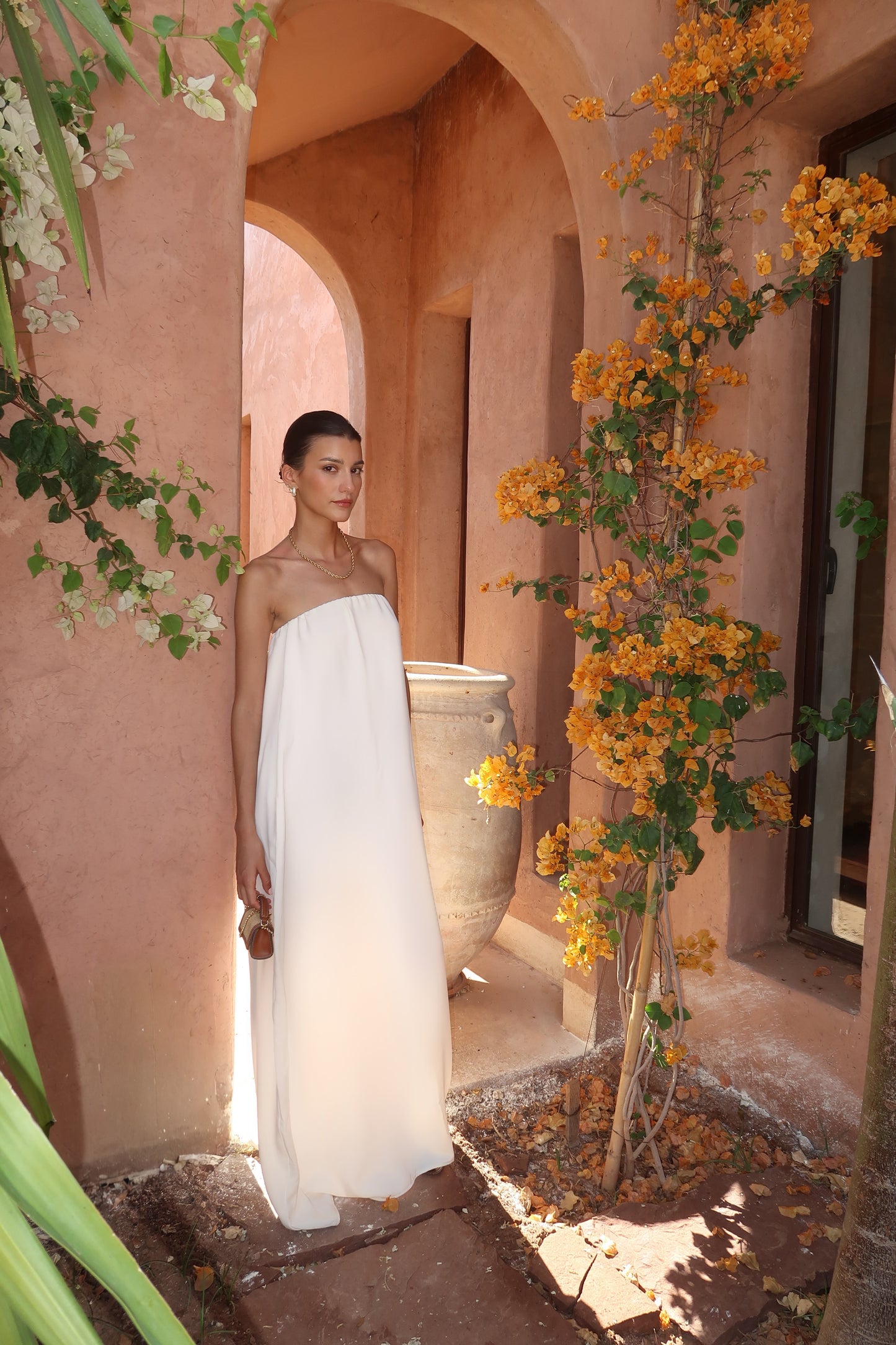 Robe bustier blanche - COLOMBE