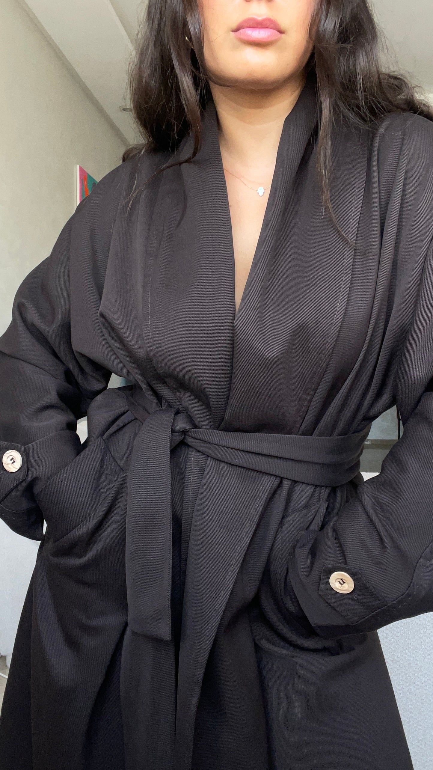 VESTE - TRENCH MARRON - "ALEX"