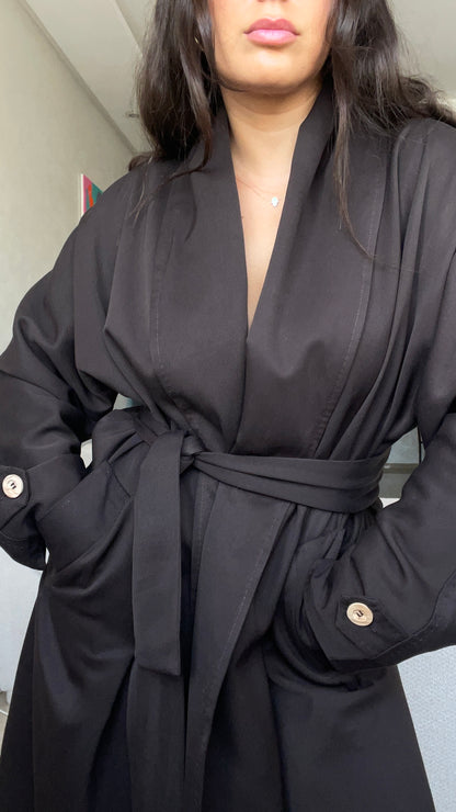 VESTE - TRENCH MARRON - "ALEX"