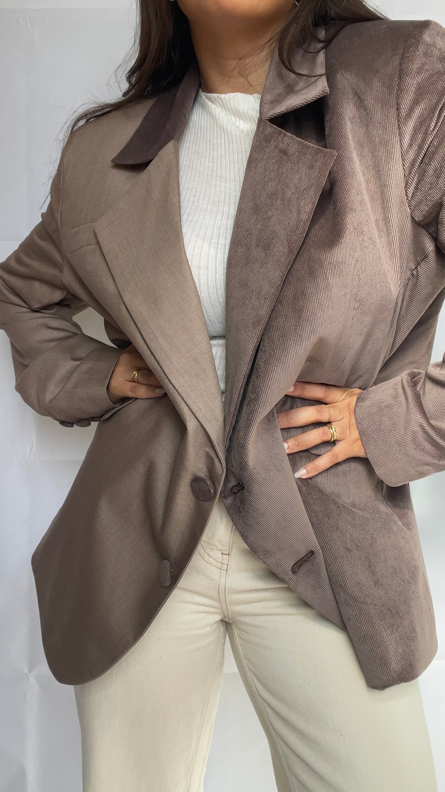 BLAZER OVERSIZE BI MATIÈRE - « EVEN HOTTER COCO »