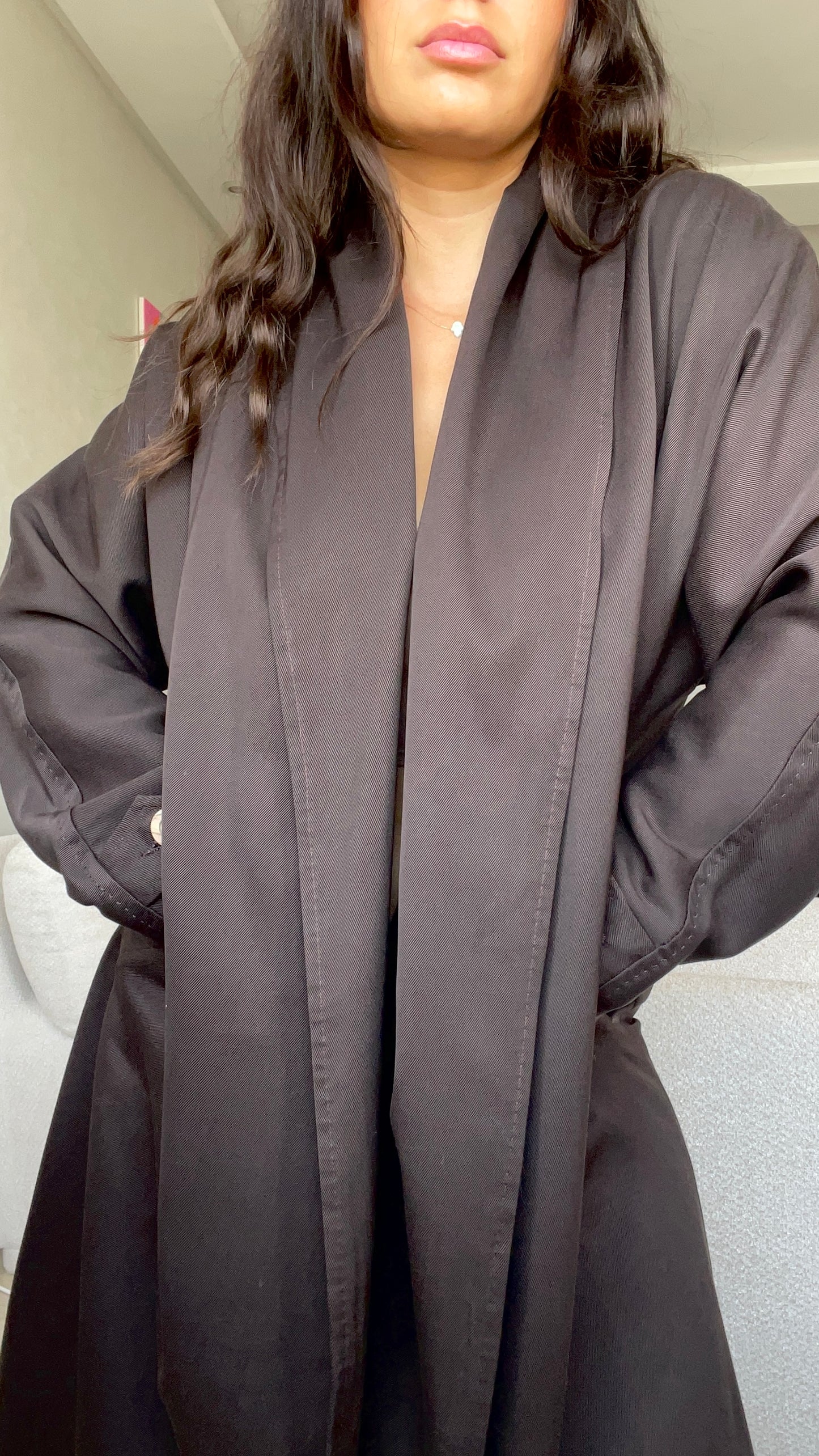 VESTE - TRENCH MARRON - "ALEX"