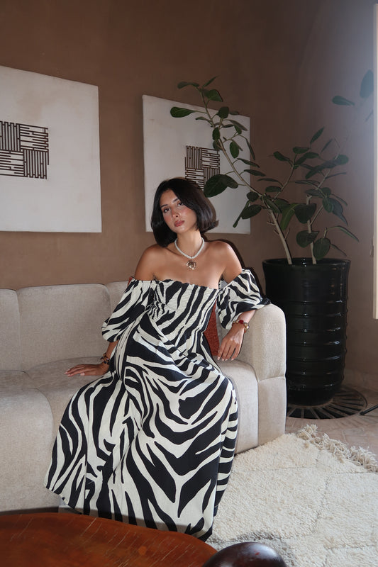 Robe en lin manches détachables- GAIA