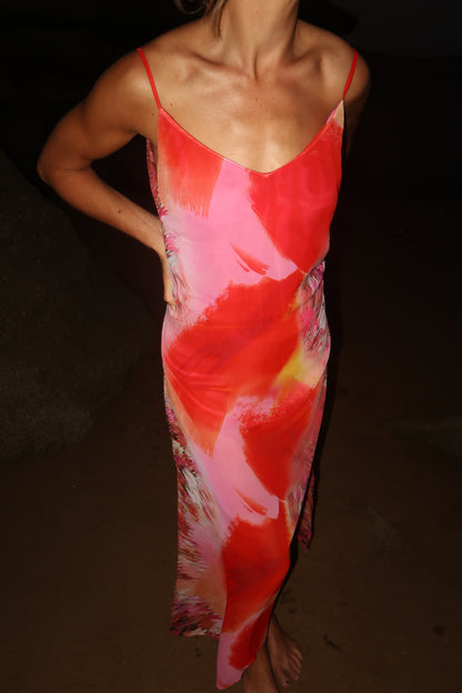 Robe longue imprimée - CECILIA