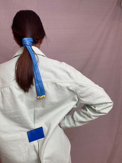 VESTE EN JEAN - VERT EAU