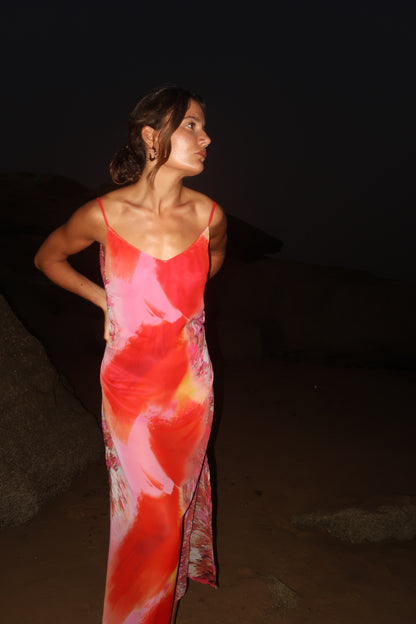Robe longue imprimée - CECILIA