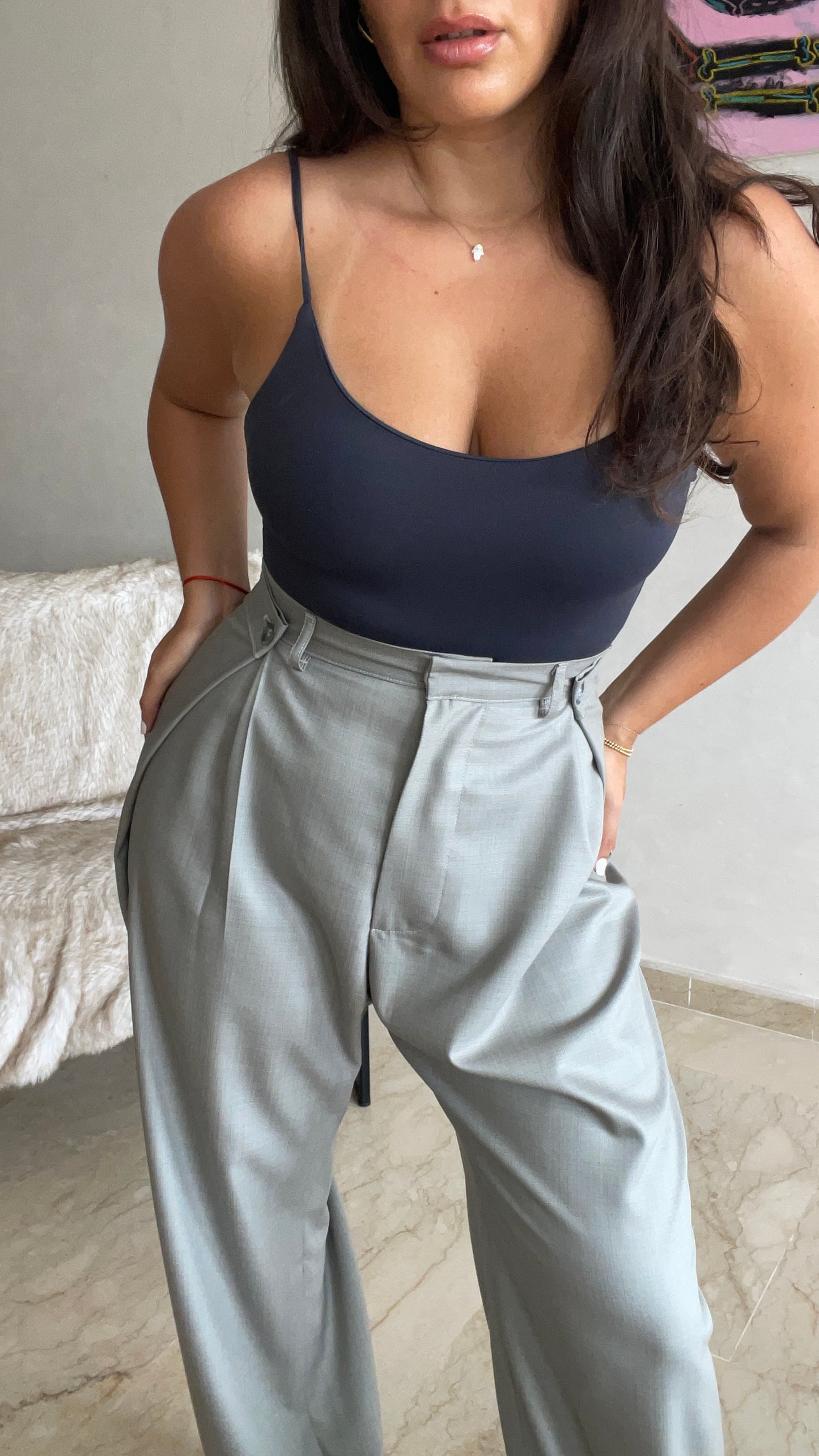 Pantalon ajustable - Gris