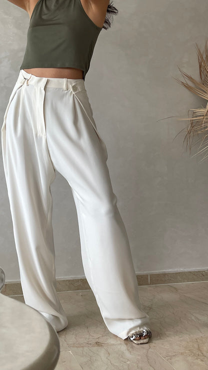 Pantalon ajustable - Blanc