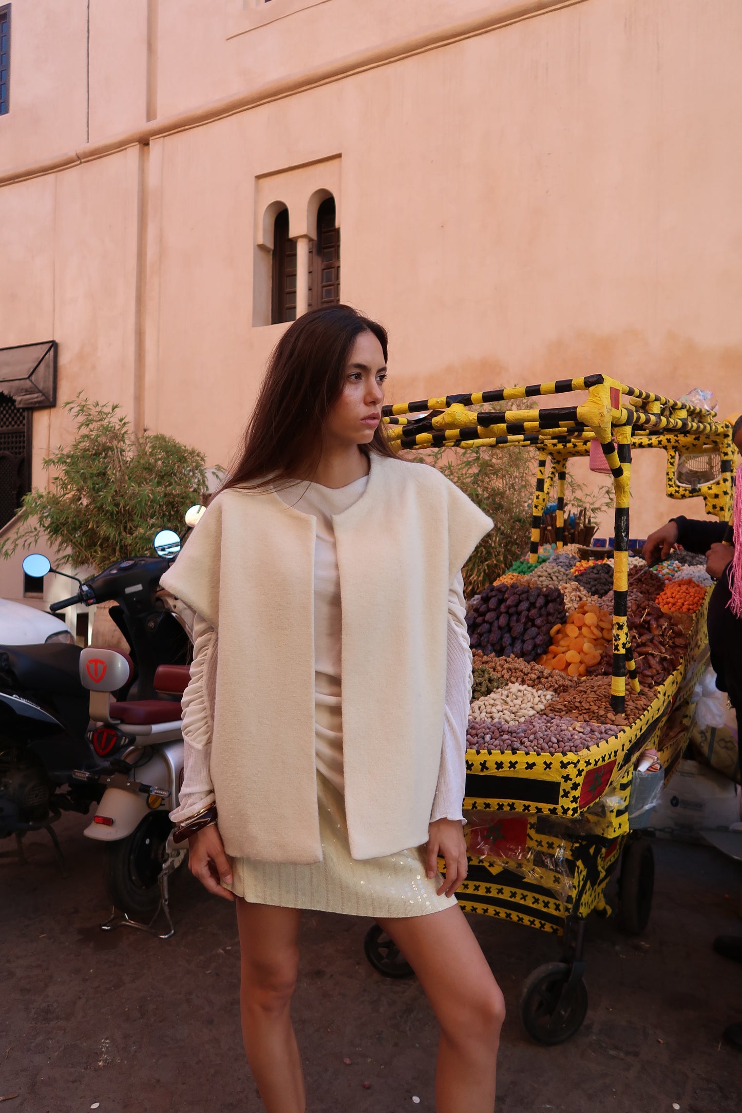 GILET EN LAINE - "ÉCRU"