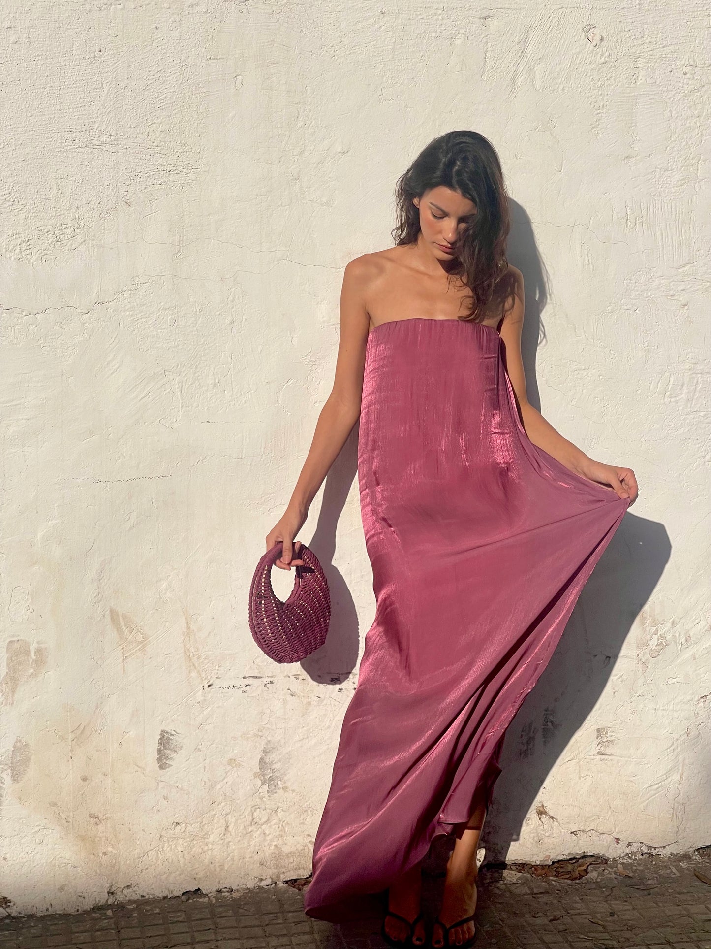 Robe bustier en soie - ROSALIA