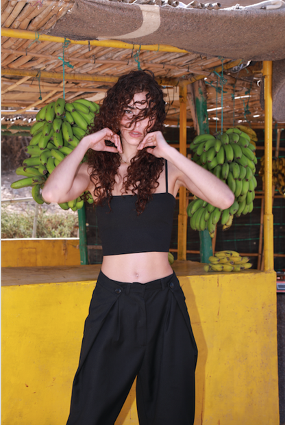Pantalon ajustable noir