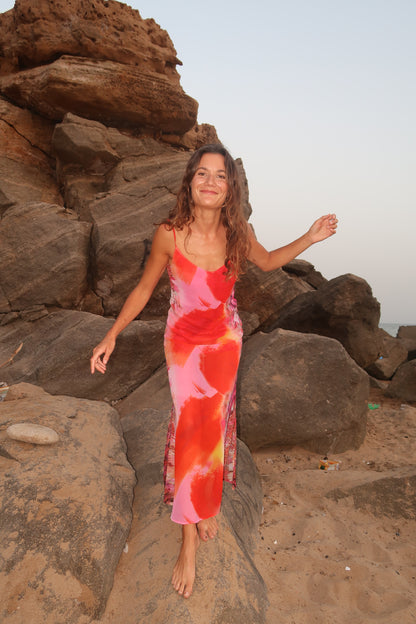 Robe longue imprimée - CECILIA