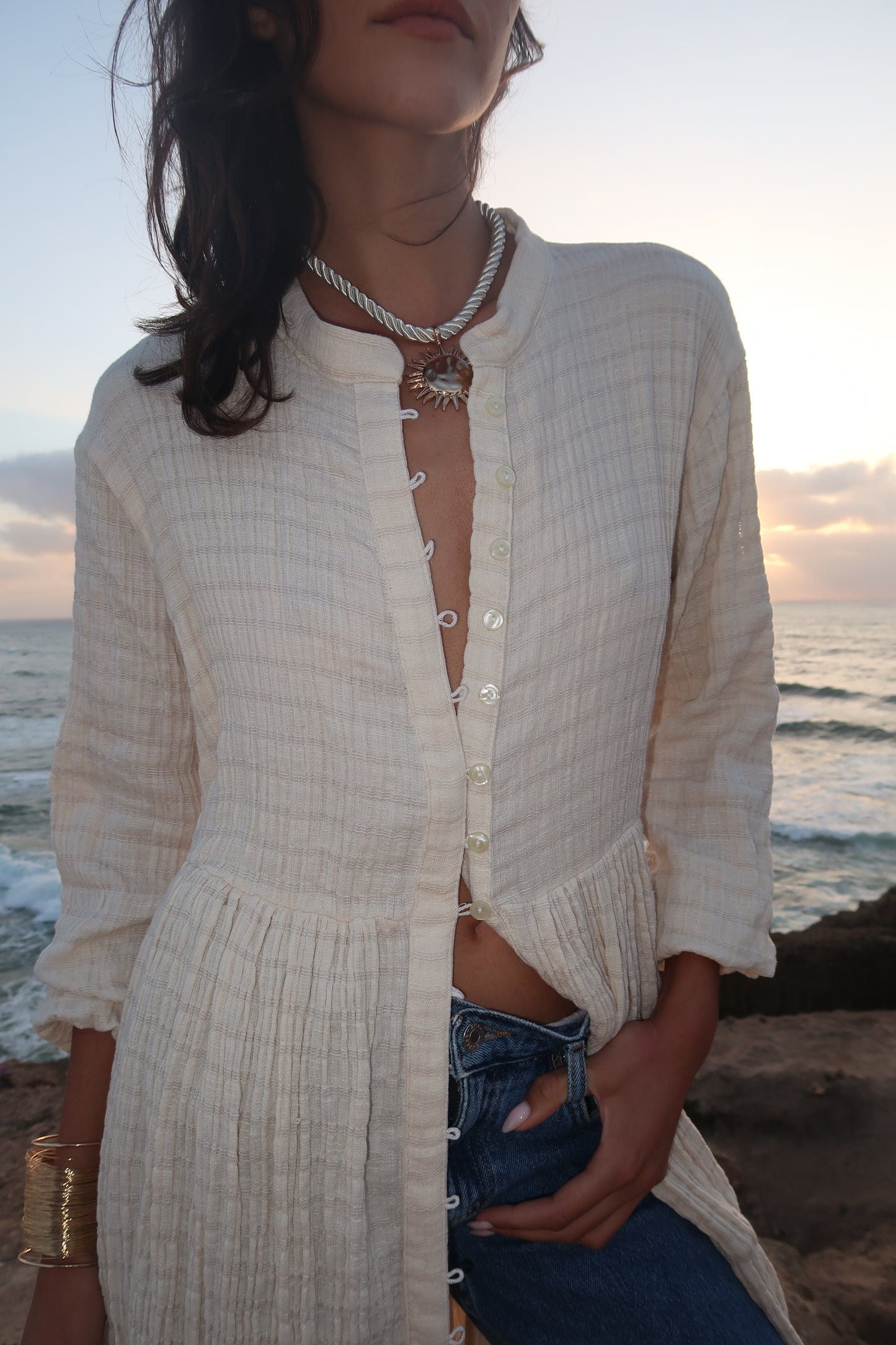 Robe en gaze de coton - LOUISE