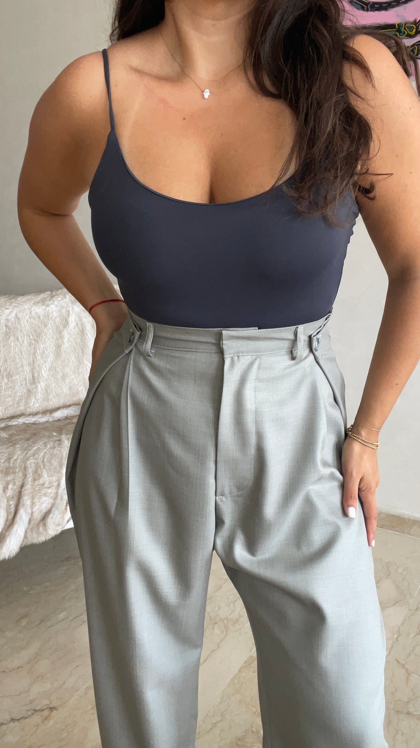 Pantalon ajustable - Gris
