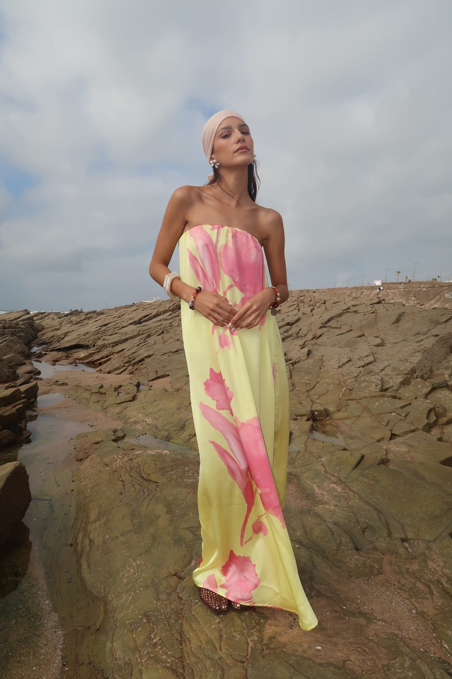 Robe bustier satinée - LILYA