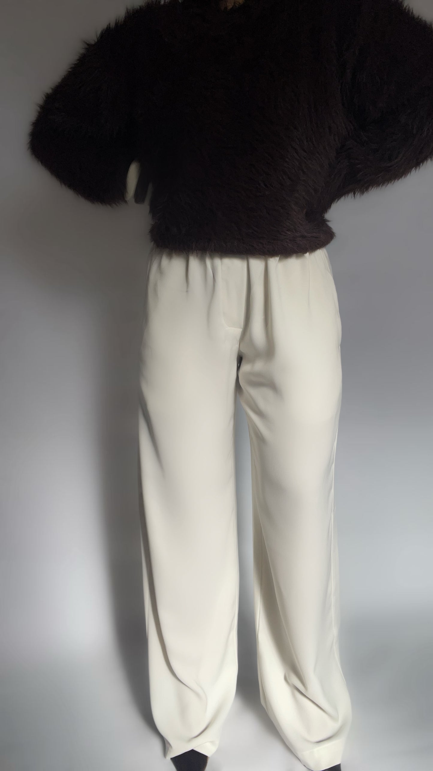 PANTALON À CEINTURE INVISIBLE BLANC - « LAYLOW »