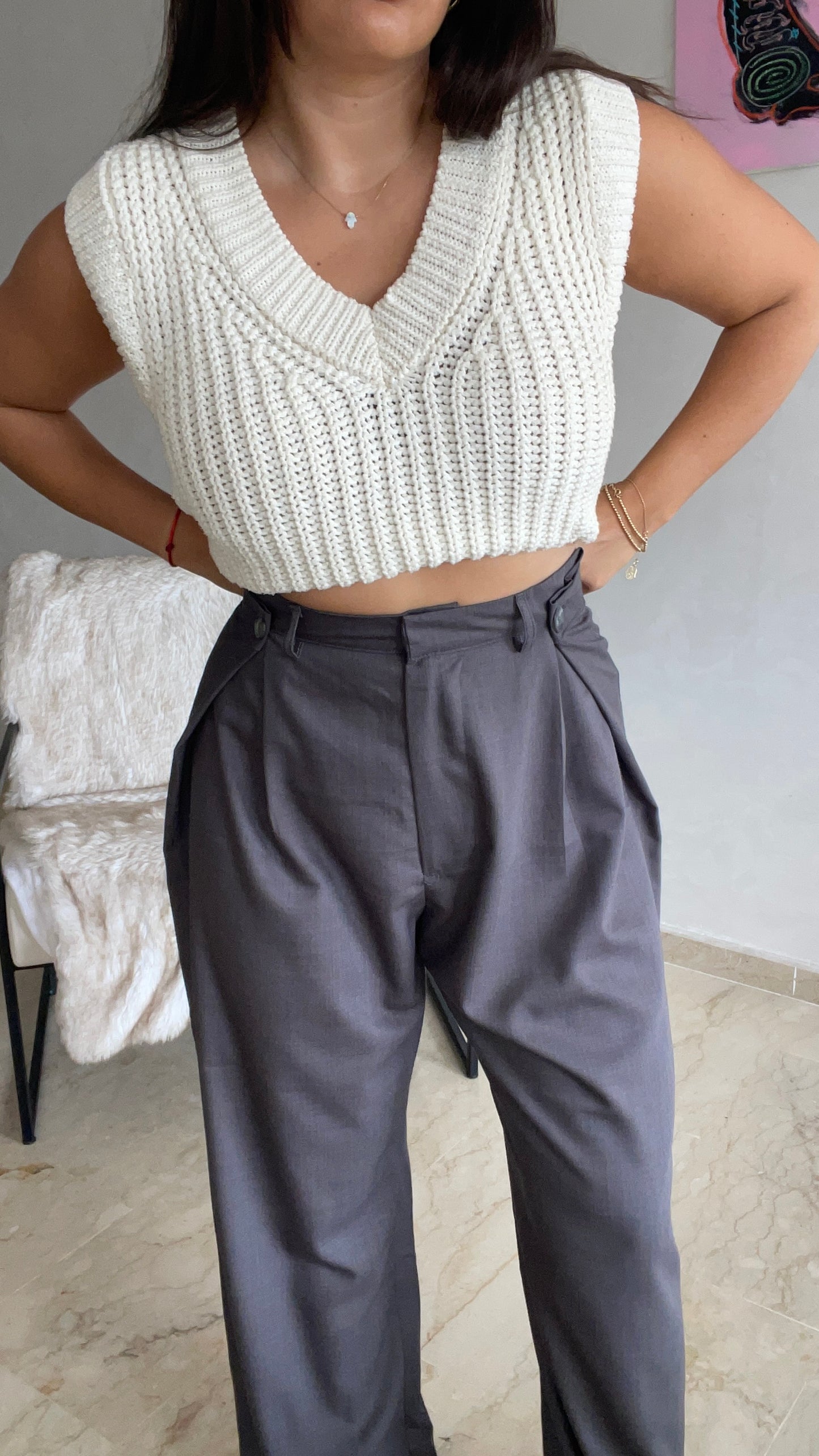 Pantalon ajustable - Gris souris