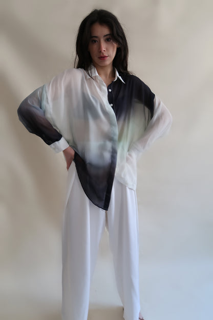 CHEMISE IMPRIMEE UNIQUE - "BY THE SEA"