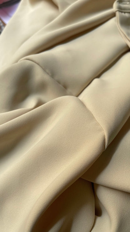 CHEMISE EN SOIE - "BUTTER MILK YELLOW"
