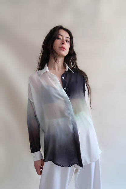 CHEMISE IMPRIMEE UNIQUE - "BY THE SEA"